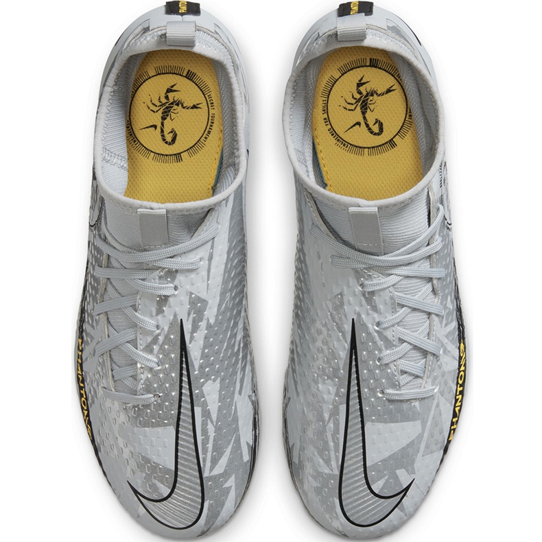 Nike Phantom Gt Scorpion Academy Dynamic Fit FG / MG Junior DA2287 001 fodboldsko sølv/grå grå 1