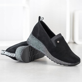 Filippo Læder-slip-on sko sort 1