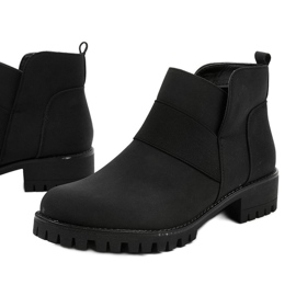 Sort Faerika øko-læder slip-on støvler 1