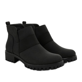 Sort Faerika øko-læder slip-on støvler 2