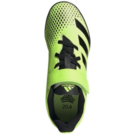 Adidas Predator 20.4 H&amp;L Tf Junior fodboldstøvler grøn-sort FW9780 1