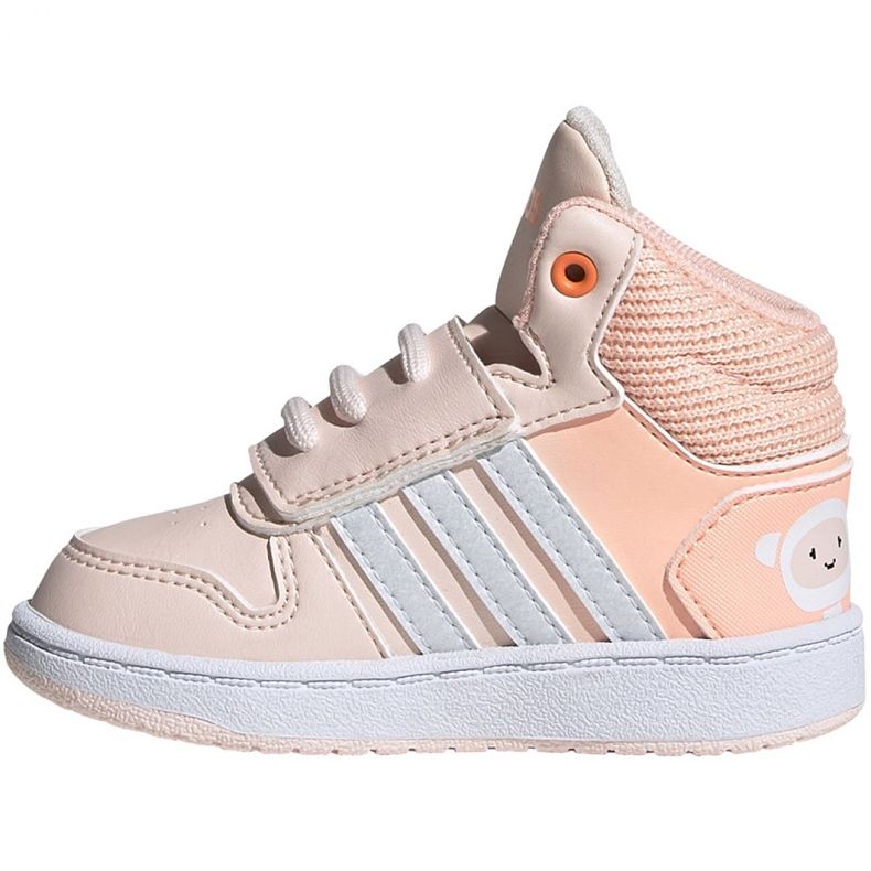 Adidas Hoops Mid Jr FW4924 sko lyserød 1