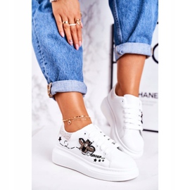 Kvinders sportssko sneakers med flyvehvid sølv Amour 2