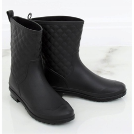 Sort kviltet quiltet galoshes DC06 Sort 1