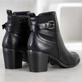 Ideal Shoes Casual sorte støvler 1