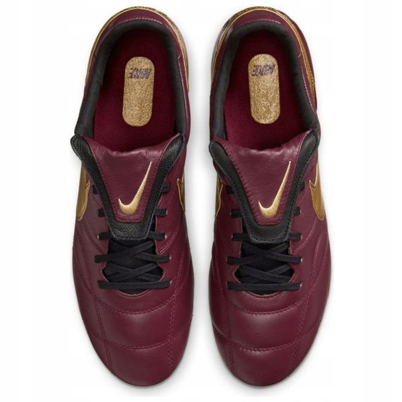 Nike Nike Premier Ii Fg M 917803 690 fodboldsko bourgogne, guld rød 1