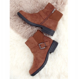 Brune kvinders brune støvler E2210 Camel 1