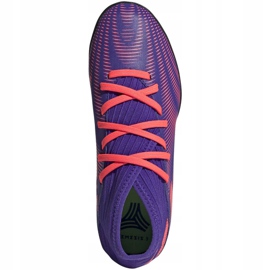 Adidas Nemeziz.3 Tf Jr EH0576 fodboldstøvler orange, lilla, lyserød violet 1
