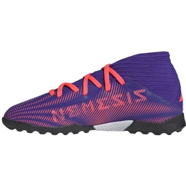 Adidas Nemeziz.3 Tf Jr EH0576 fodboldstøvler orange, lilla, lyserød violet 2