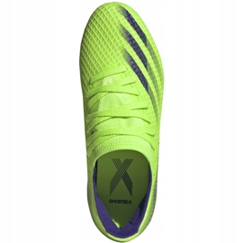 Adidas X Ghosted.3 Fg Junior fodboldstøvler grøn EG8212 1