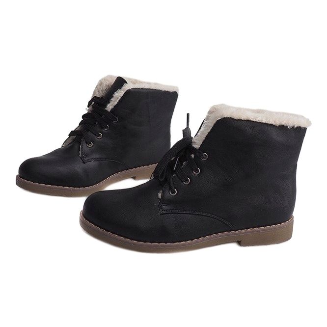 Varme støvler Jodhpur Fur 05-3 Sort 1