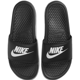 Nike Benassi Just Do It tøfler til kvinder sort 343881 015 1