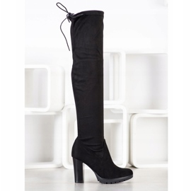 SHELOVET Stilfulde sorte musketerer 1