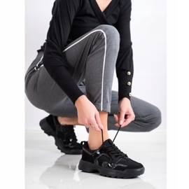 Kylie Lys sorte sneakers grå 1