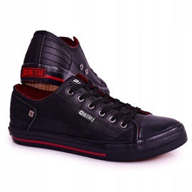 Mænds læder -sneakers Big Star DD174259 Sort 1