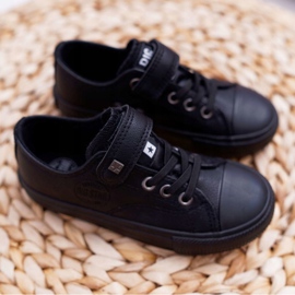 Læder -sneakers til børn Big Star EE374034 Sort 1