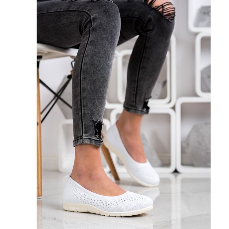 Goodin Openwork Slipons hvid 1