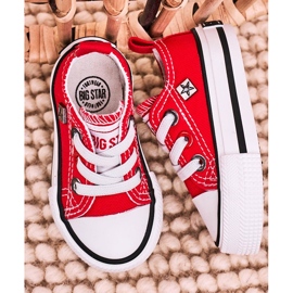 Børns klassiske lave sneakers Big Star HH374196 Rød 1