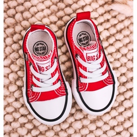 Børns klassiske lave sneakers Big Star HH374196 Rød 2