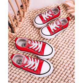 Børns klassiske lave sneakers Big Star HH374196 Rød 4