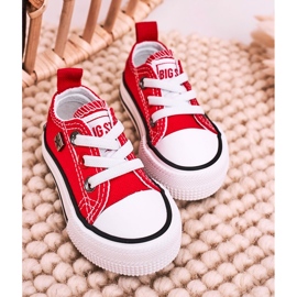 Børns klassiske lave sneakers Big Star HH374196 Rød 6