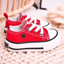 Børns klassiske lave sneakers Big Star HH374196 Rød 8