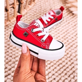 Børns klassiske lave sneakers Big Star HH374196 Rød 7
