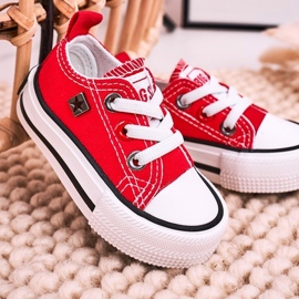 Børns klassiske lave sneakers Big Star HH374196 Rød 5