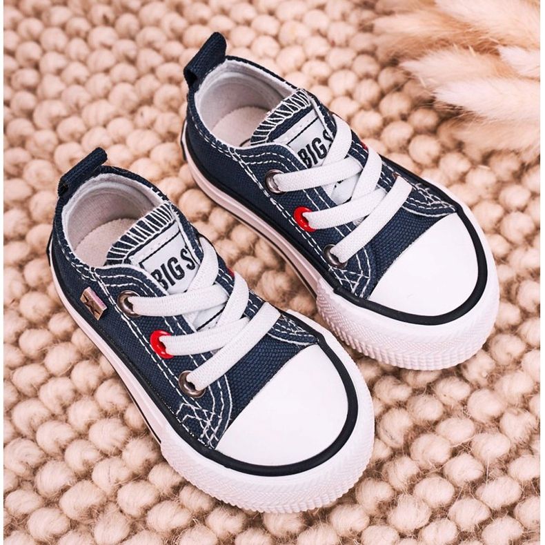 Børns klassiske lave sneakers Big Star HH374091 Marineblå ['flåde'] 2