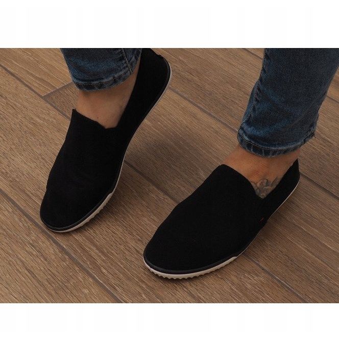 Lycra D16M sorte Slip-On sneakers 1