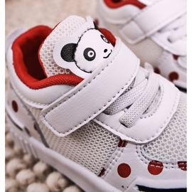 Apawwa Børns sportssko med Panda rød og hvid chico 7