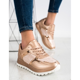 Bestelle Stilfulde sneakers beige 2