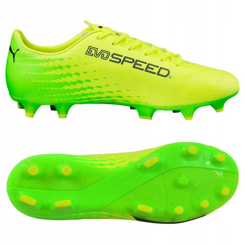 Fodboldstøvler Puma Evo Speed ​​17.4 Fg M 104017 01 grøn 2