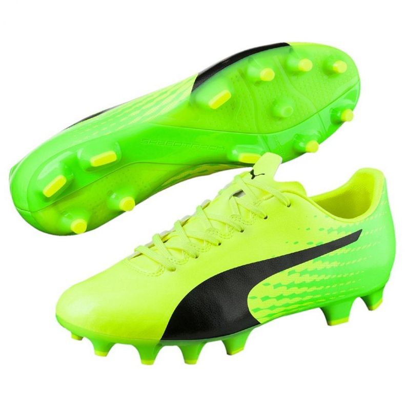 Fodboldstøvler Puma Evo Speed ​​17.4 Fg M 104017 01 grøn 3