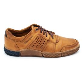 Polbut Herre openwork sko J70 rød orange 1