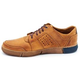 Polbut Herre openwork sko J70 rød orange 2