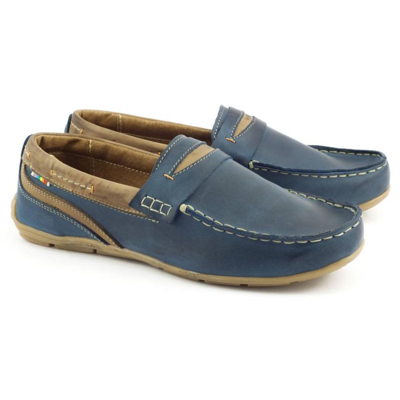 Herresko loafers 295 marineblå 1