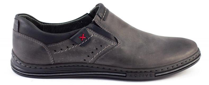 Polbut Grå slip-on 401 herresko 1