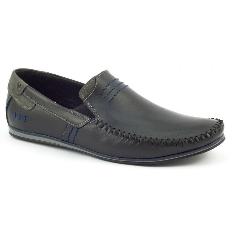 KOMODO Sorte loafers til mænd 876 1