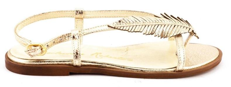 Damesandaler 621 guld gylden 1