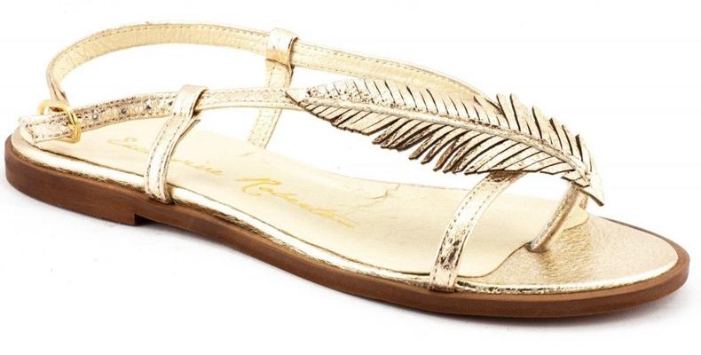 Damesandaler 621 guld gylden 2
