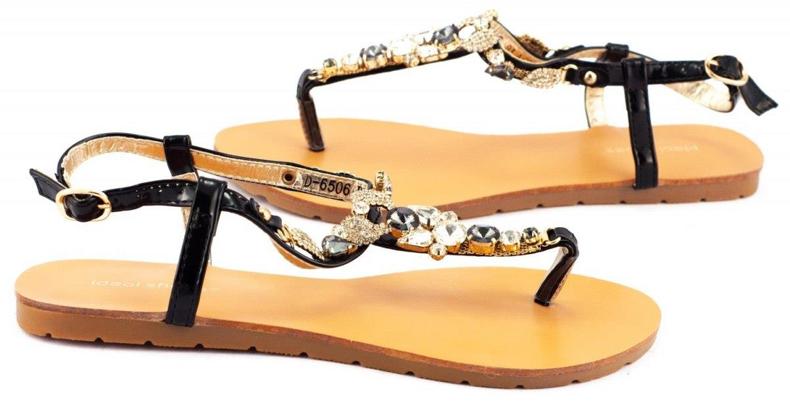 Sorte sandaler 6506 til kvinder 1