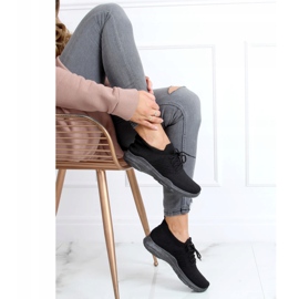Sorte sokker sportssko C9239 Negro 1