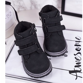 Apawwa Børns sorte Moa velcro 2