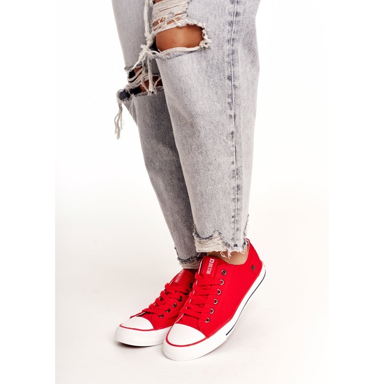 Dame Sneakers Low Big Star Rød DD274339 2