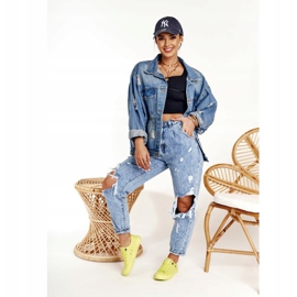 Kvinder Sneakers Big Star Lime AA274012 gul 2