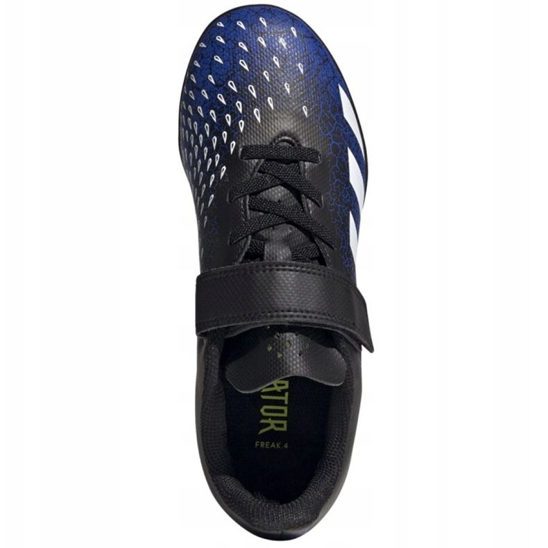 Adidas Predator Freak.4 H&amp;L Tf Jr FY0628 fodboldstøvler hvid, marineblå, sort blå 1