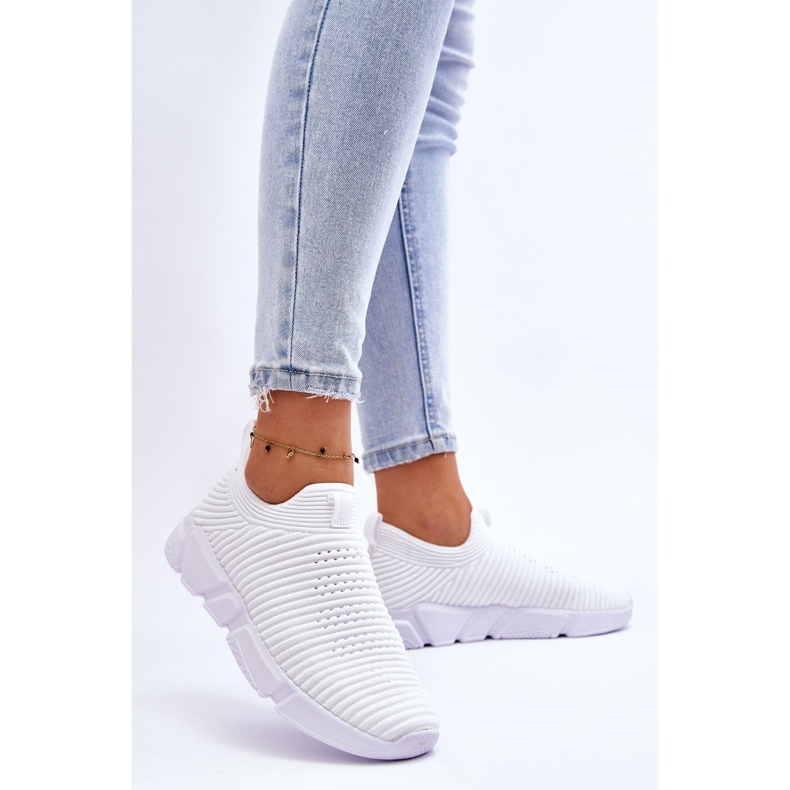 Kvinders sportssko Slip-on Big Star DD274460 Hvid 2