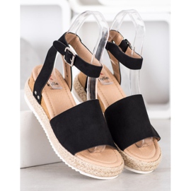 Kylie Sorte kile sandaler 2