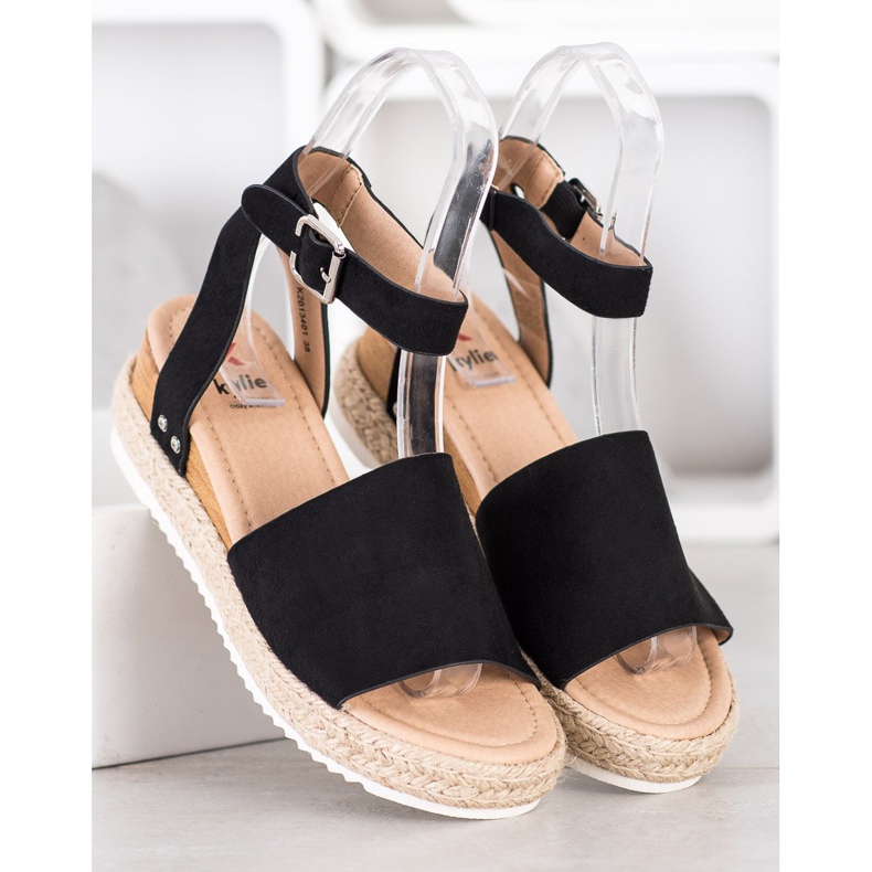 Kylie Sorte kile sandaler 2